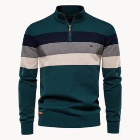 ByCastello | Pullover mit Viertelreißverschluss