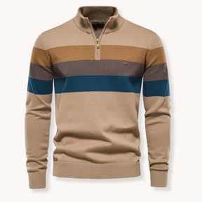 ByCastello | Pullover mit Viertelreißverschluss