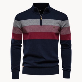 ByCastello | Pullover mit Viertelreißverschluss