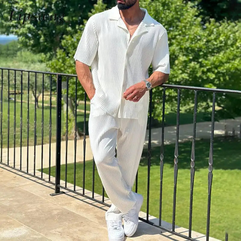 Fino Herren Set | Bequemer Baumwollmix, Casual Outfit für Männer