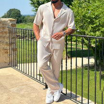 Fino Herren Set | Bequemer Baumwollmix, Casual Outfit für Männer