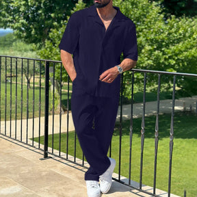Fino Herren Set | Bequemer Baumwollmix, Casual Outfit für Männer
