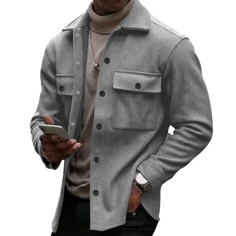 Gero Herrenjacke | Fleece, Retro Design für Winter