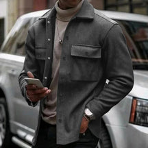 Gero Herrenjacke | Fleece, Retro Design für Winter