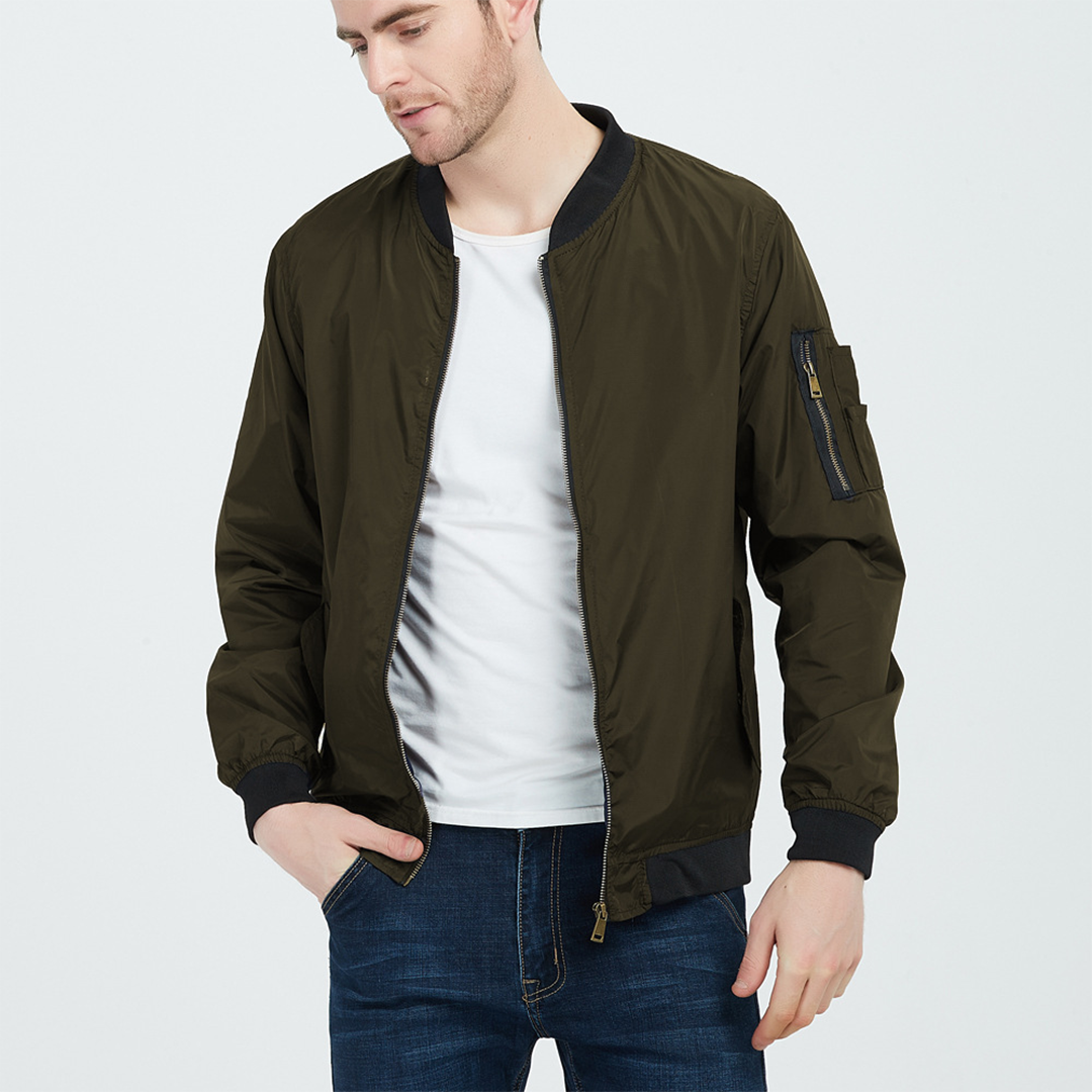 Herren Baumwoll Bomberjacke