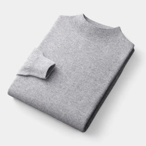 OLD MONEY Merino Wool Half Turtleneck Sweater