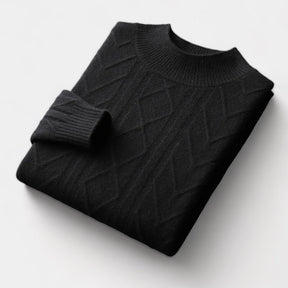 OLD MONEY Merino Wool Tressed Sweater