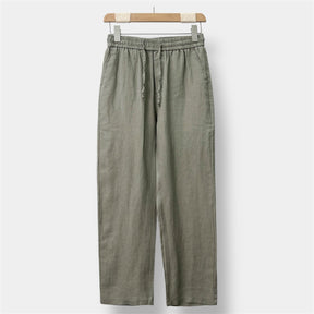 OLD MONEY Straight Fit Linen Pant