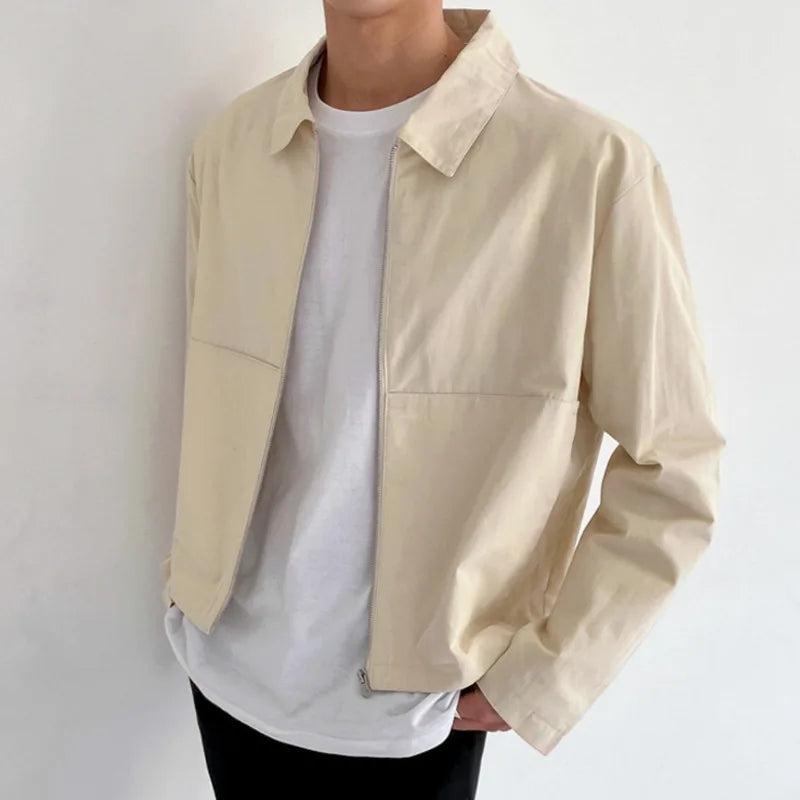 Ivo Herrenjacke | Modischer Koreanischer Stil, Reißverschluss