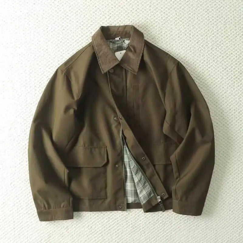 Juno Herren Jacke | Bomberjacke mit Turndown-Kragen, Casual Stil