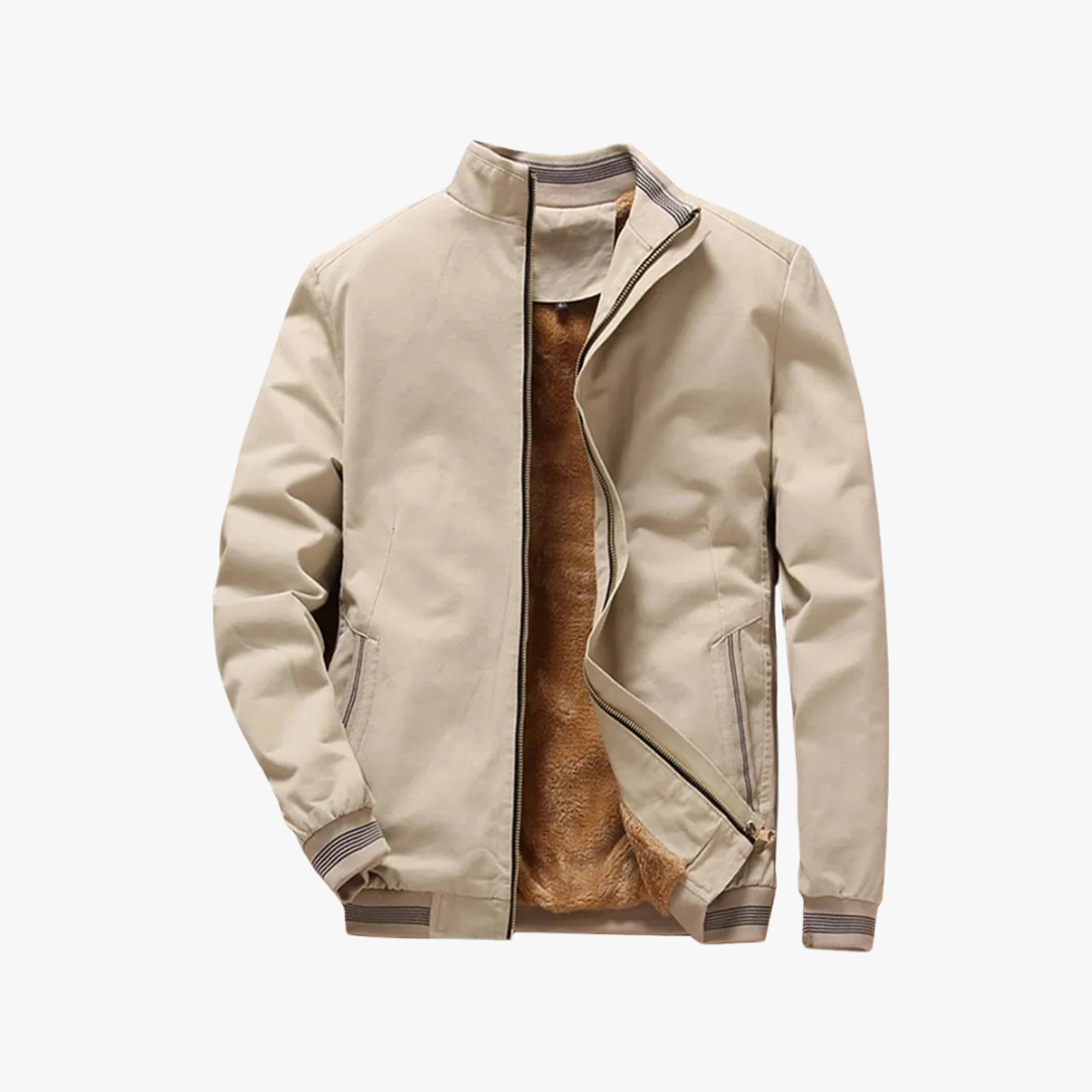 Herren Leichte Bomber Fleecejacke