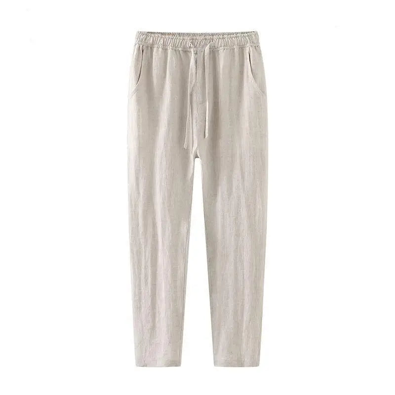 Leinenhose Herren Beige