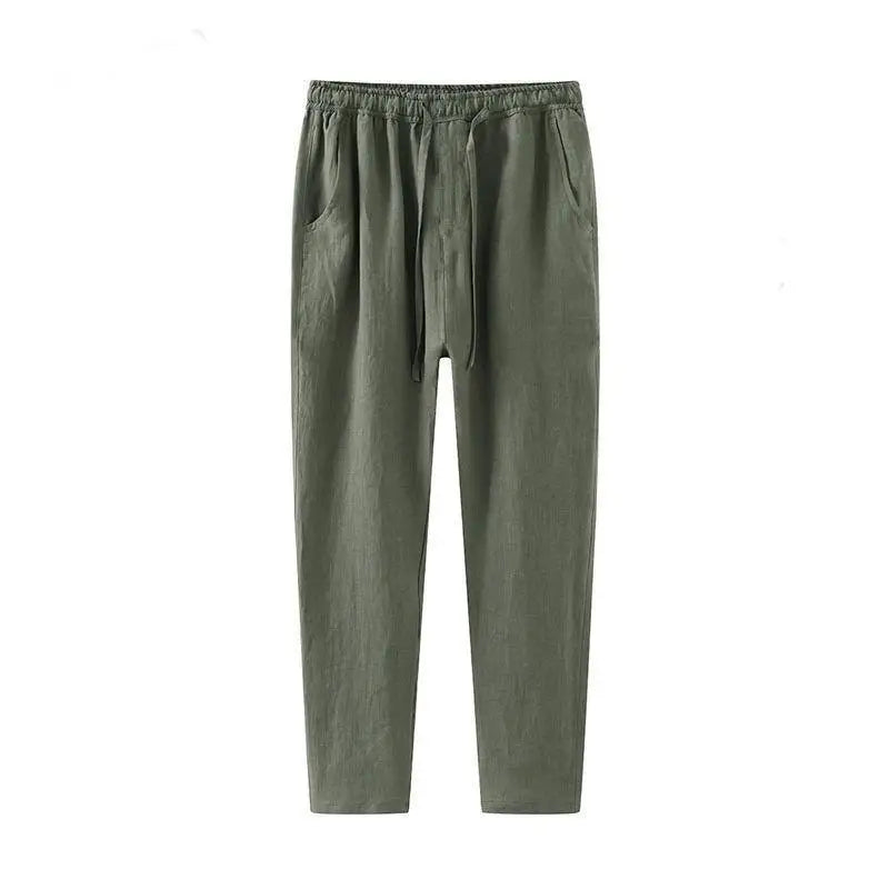 Leinenhose Herren Grün