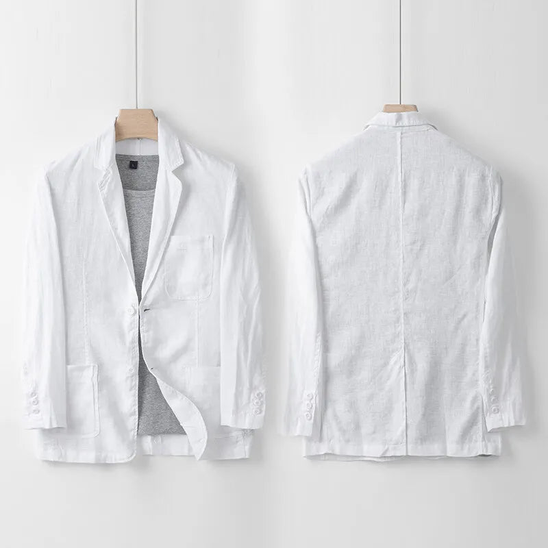 Lino Herrenanzugjacke | 100% Leinen, Atmungsaktiv und Elegant