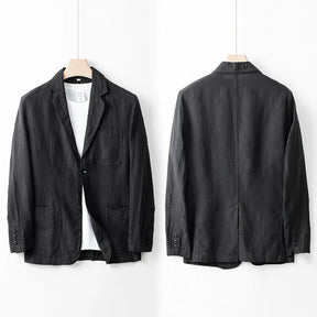 Lino Herrenanzugjacke | 100% Leinen, Atmungsaktiv und Elegant
