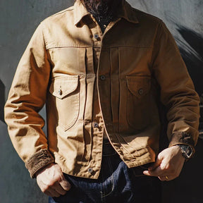 Maden Herren Jacke | Vintage Canvas, Robustes Design für Herbstmode