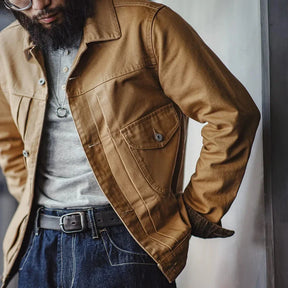 Maden Herren Jacke | Vintage Canvas, Robustes Design für Herbstmode