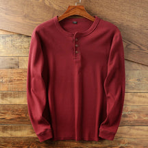 Mavi Herren Langarmshirt | Thermo-Waffelstrick, Klassisches Design