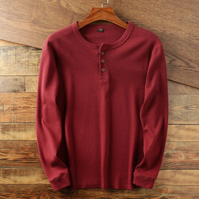 Mavi Herren Langarmshirt | Thermo-Waffelstrick, Klassisches Design