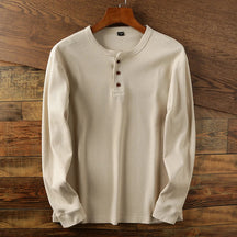 Mavi Herren Langarmshirt | Thermo-Waffelstrick, Klassisches Design
