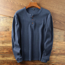 Mavi Herren Langarmshirt | Thermo-Waffelstrick, Klassisches Design
