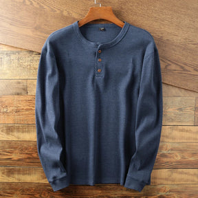 Mavi Herren Langarmshirt | Thermo-Waffelstrick, Klassisches Design