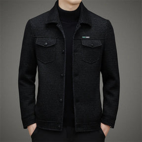 Max Herren Mantel Lang | Hochwertiges Reversdesign, Vielseitig und Elegant