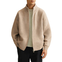 Max Herren Strickjacke mit Reißverschluss | Warm, Lässig, Hochwertige Strickqualität