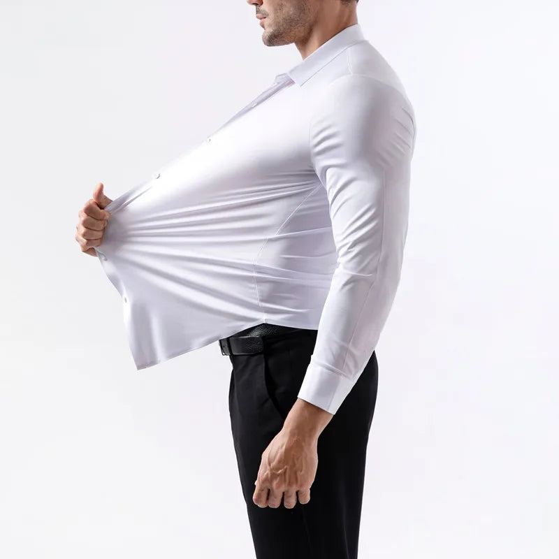 Max Herren Ultra-Stretch Hemd | Langarm, Hochwertig und Bequem