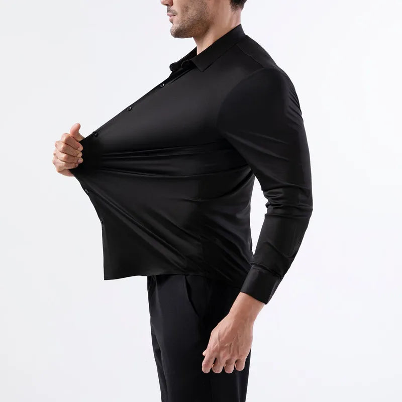 Max Herren Ultra-Stretch Hemd | Langarm, Hochwertig und Bequem