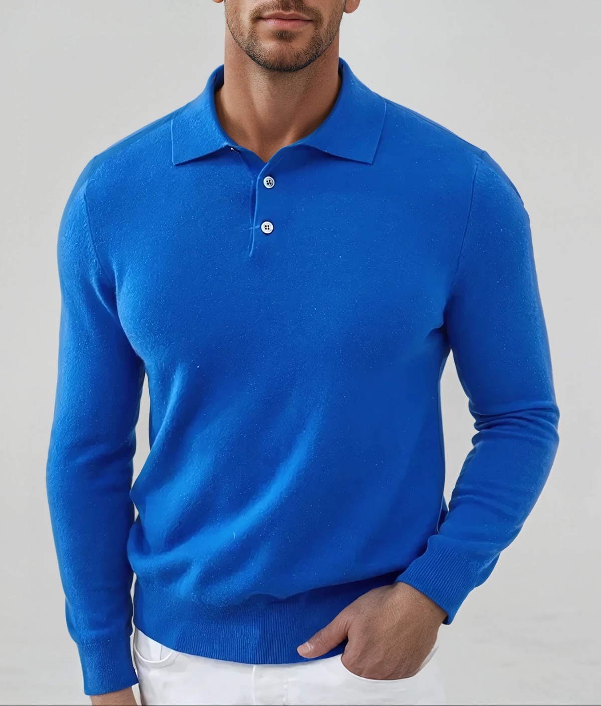 Herren Polo Pullover - Luxuriöser Komfort und Stil