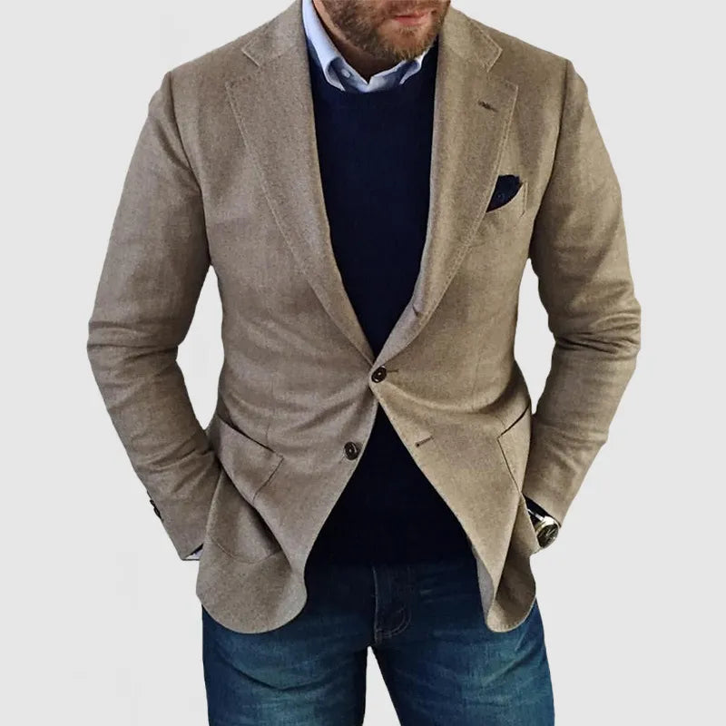 Herren Freizeit Blazer Jacke - Klassischer Stil für jeden Anlass