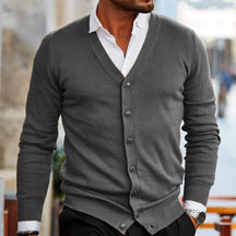 Herren Freizeit-Cardigan mit V-Ausschnitt