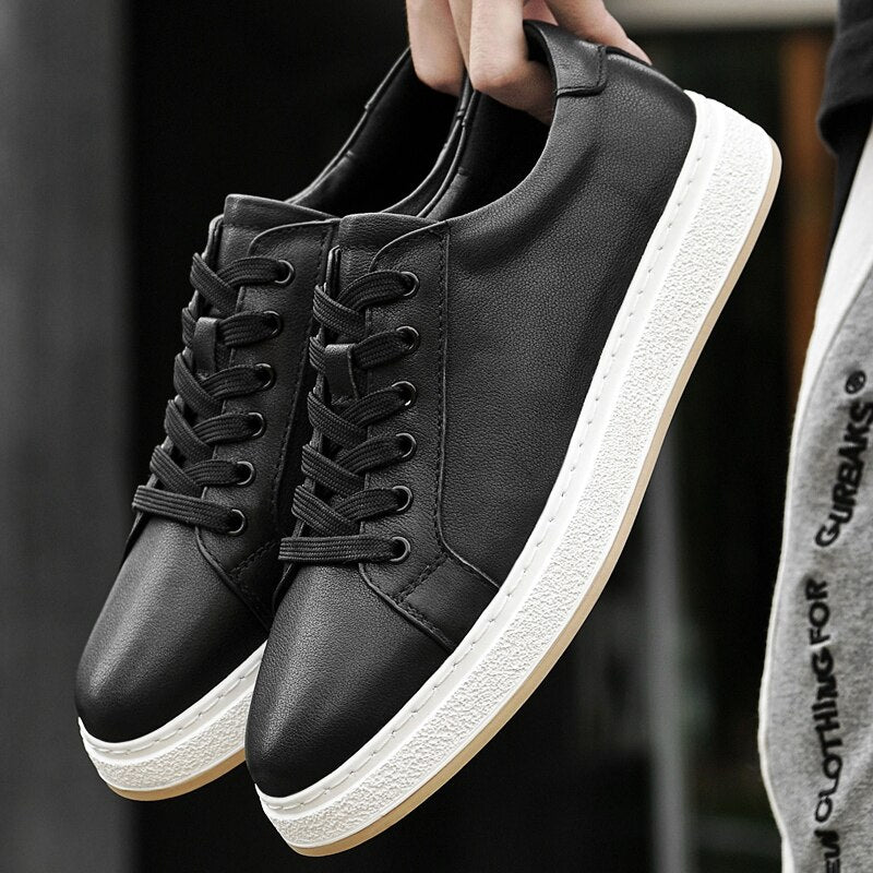 Herren Leder Freizeitschuhe
