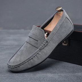 Herren Wildleder Slipper – Klassische Slip-On Slipper