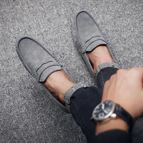 Herren Wildleder Slipper – Klassische Slip-On Slipper