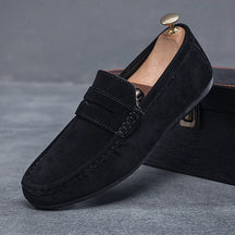 Herren Wildleder Slipper – Klassische Slip-On Slipper