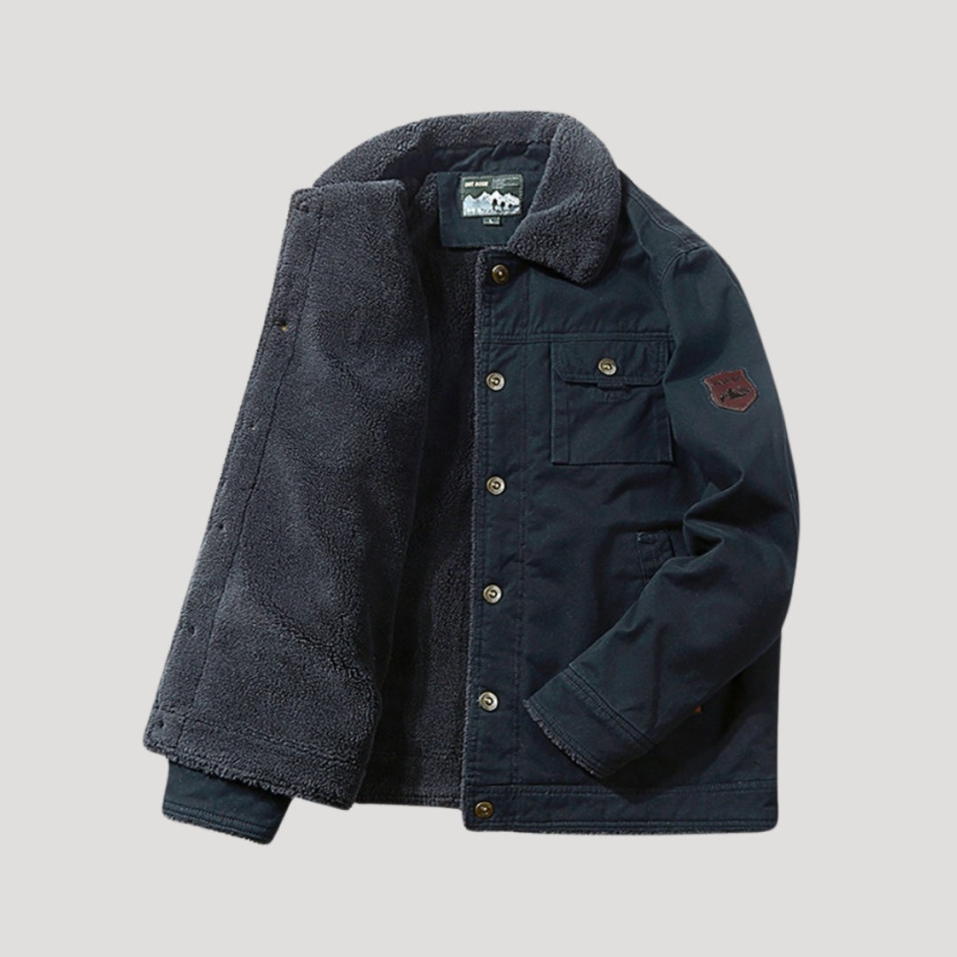 Herren Arbeitsjacke mit Fleece-Futter für Komfort im Freien