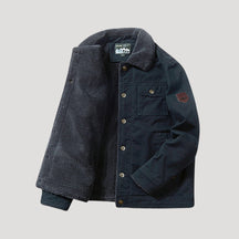 Herren Arbeitsjacke mit Fleece-Futter für Komfort im Freien