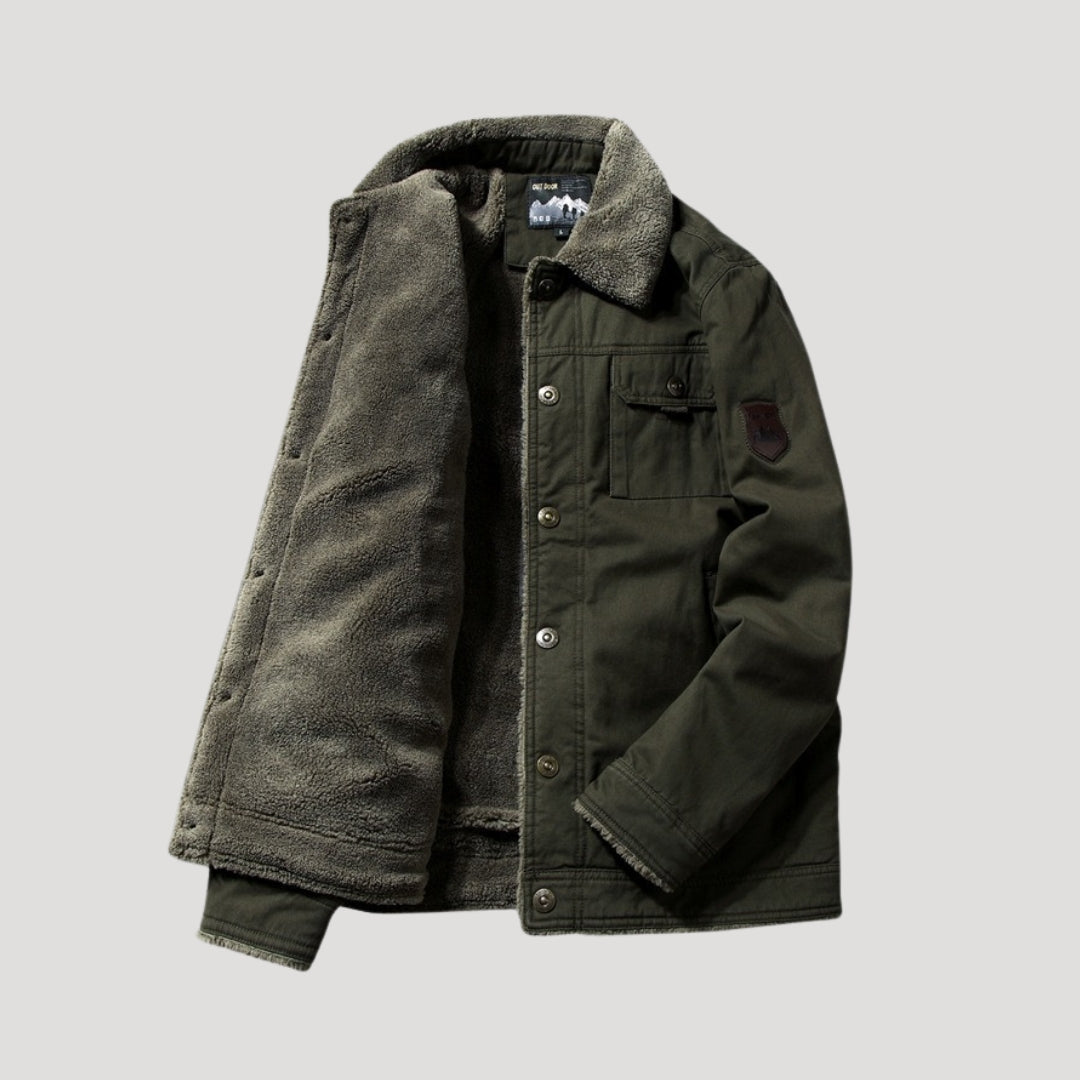 Herren Arbeitsjacke mit Fleece-Futter für Komfort im Freien