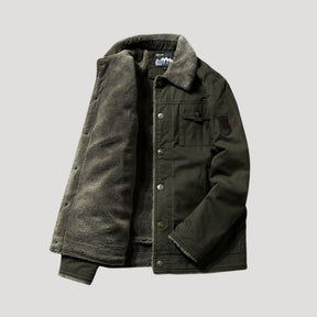 Herren Arbeitsjacke mit Fleece-Futter für Komfort im Freien