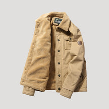 Herren Arbeitsjacke mit Fleece-Futter für Komfort im Freien