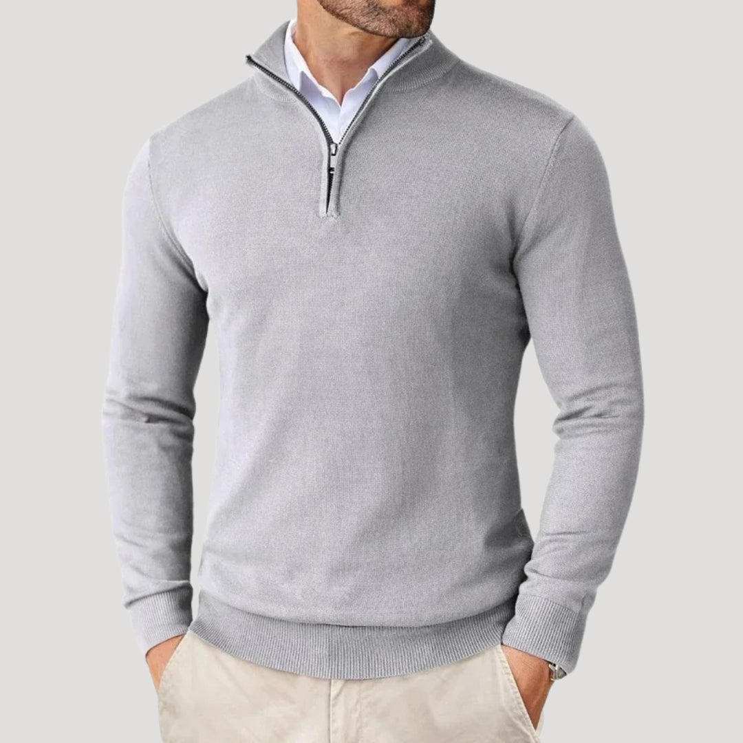 Herren Halbzip-Strickpullover - Smart Casual Strickmode