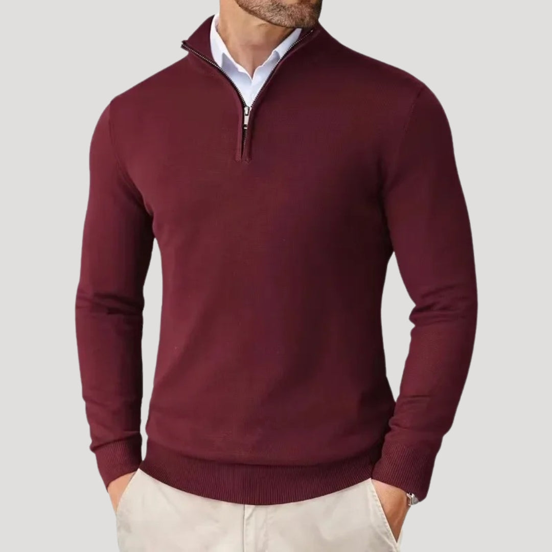Herren Halbzip-Strickpullover - Smart Casual Strickmode