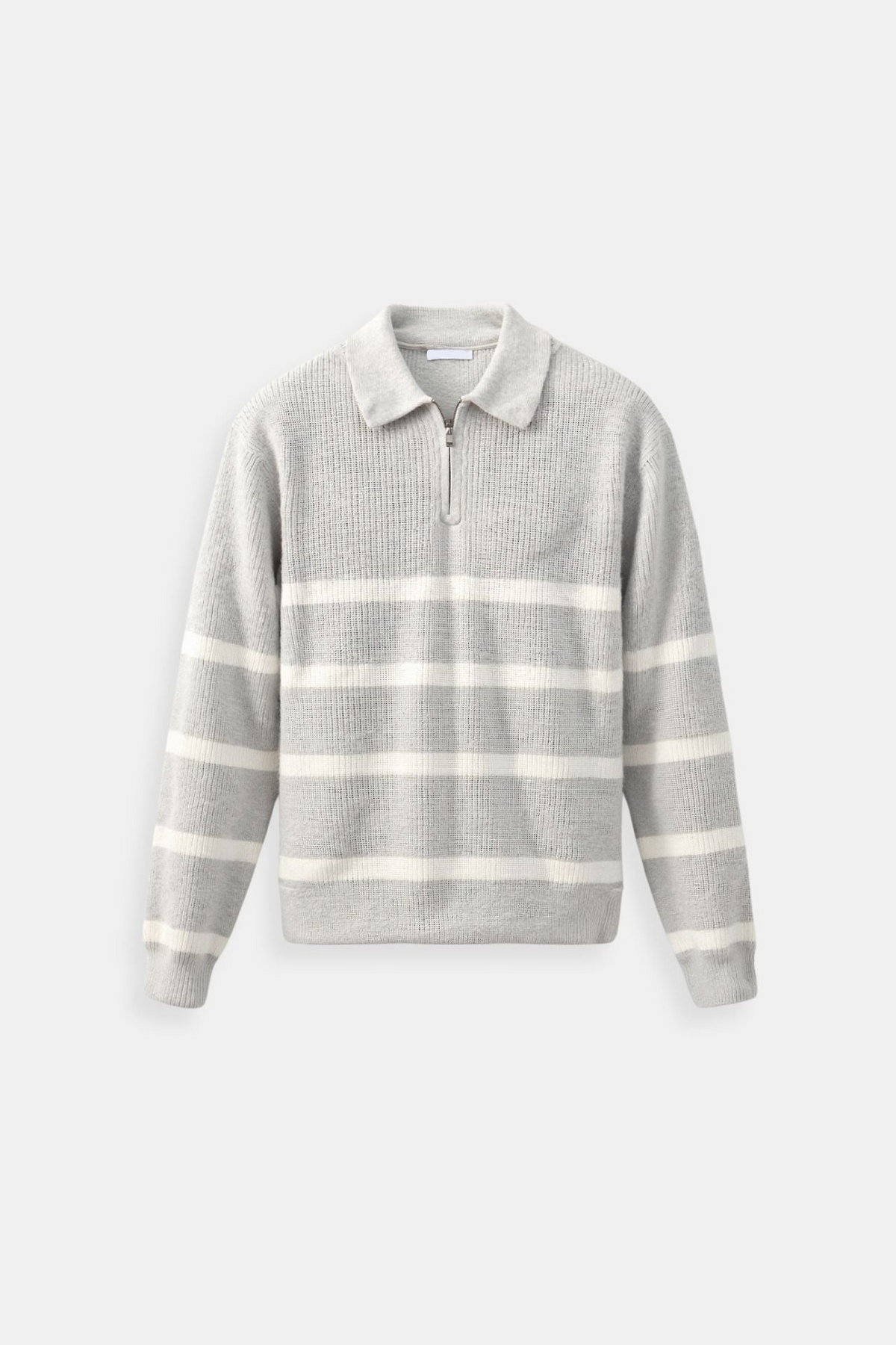 Herren Halbzip Strickpullover aus Wollmischung