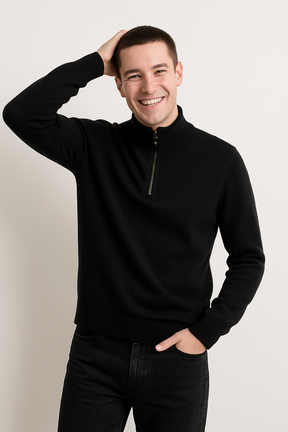 Herren Halbzip-Pullover – Strickpullover für kühle Tage