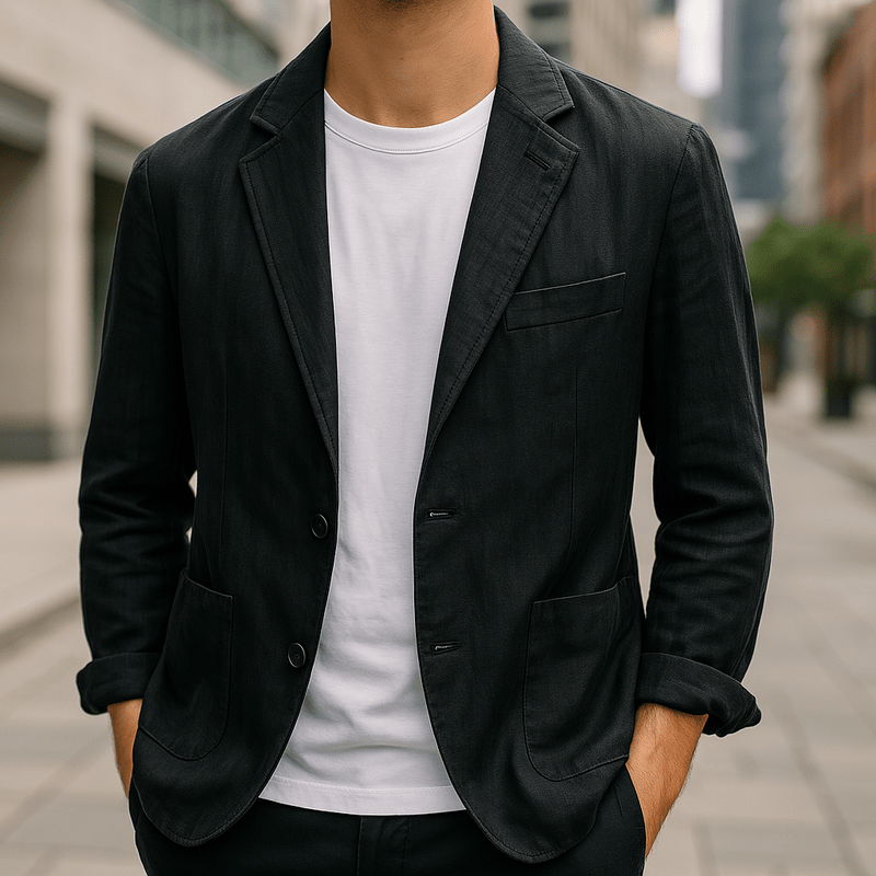 Herren Leinen Blazer – Maßgeschneiderte Leichte Jacke
