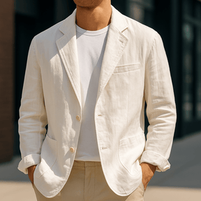 Herren Leinen Blazer – Maßgeschneiderte Leichte Jacke
