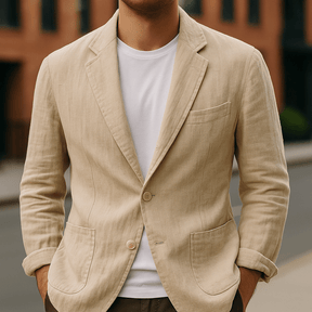 Herren Leinen Blazer – Maßgeschneiderte Leichte Jacke