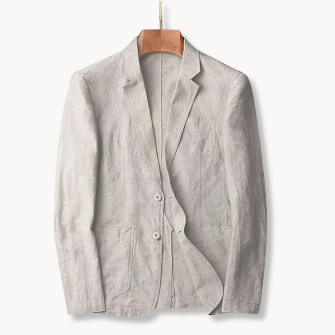 Herren Leinen Blazer Jacke für warmes Wetter